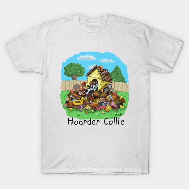 Hoarder Collie T-Shirt by macccc8